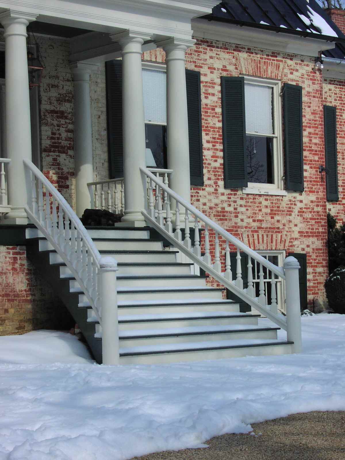 Finished Long Meadows entry staircase.
